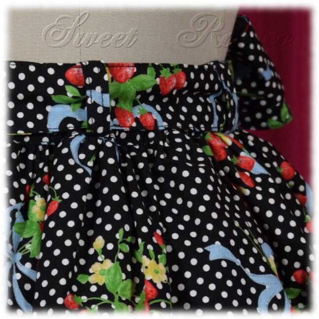 Black Strawberry Splendor Skirt