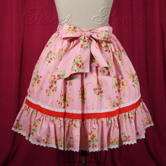 Pink Strawberry Splendor Skirt