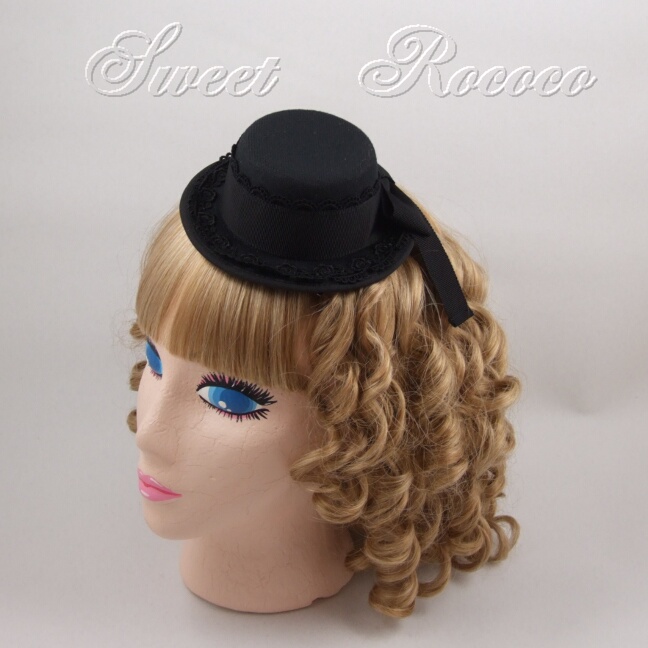 Black Garden Party Hat