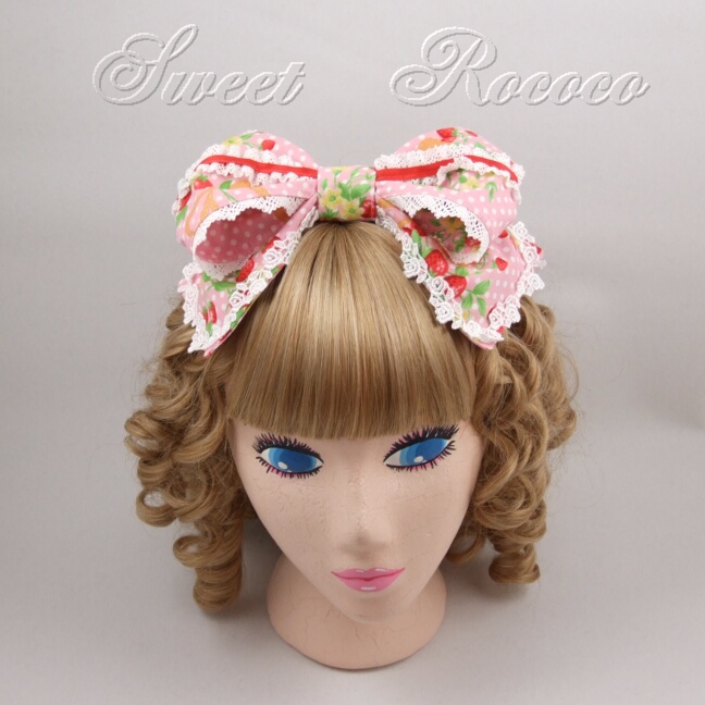 Pink Strawberry Splendor Headband